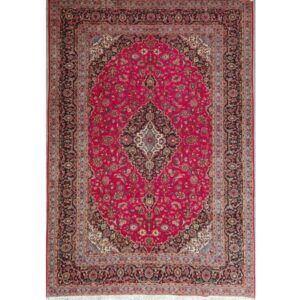 فرش دستباف کاشان طرح لچک و ترنج