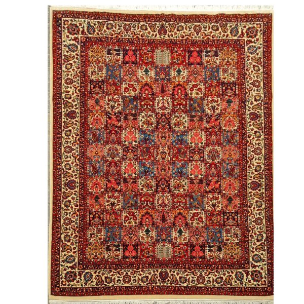 فرش دستباف بختیاری طرح خشتی
