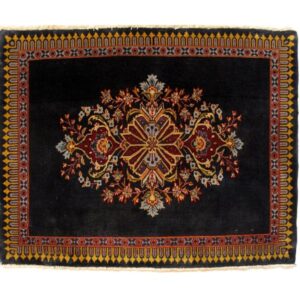 فرش دستباف کاشان طرح لچک و ترنج سایز پشتي